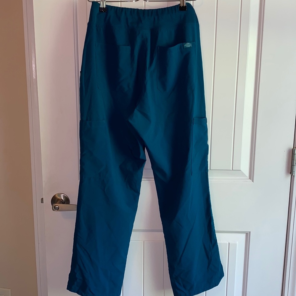 Teal Dickies Cargo Scrub Pants